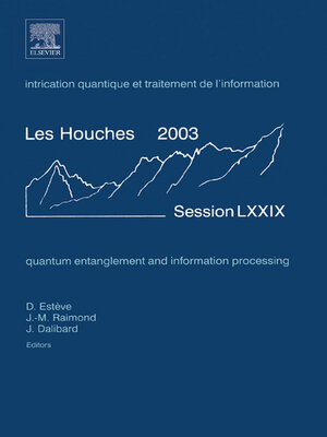 cover image of Quantum Entanglement and Information Processing